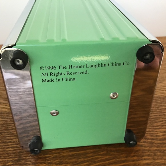 Vintage Fiesta Napkin Holder Jadeite Diner Green Fiestaware 1996 Homer Laughlin - Picture 11 of 16